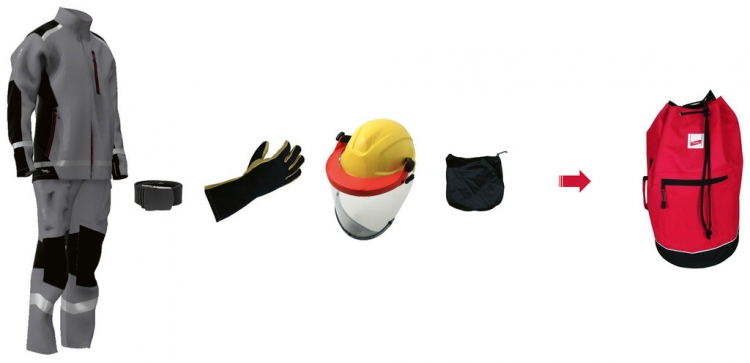 Kit EPI pour électricien, DEHNcare, taille XL, Indoor, APC 2 