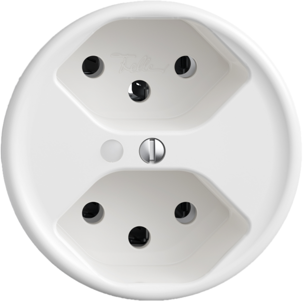 Prise STANDARDdue SNAPFIX® 2×T13 avec LED bc 