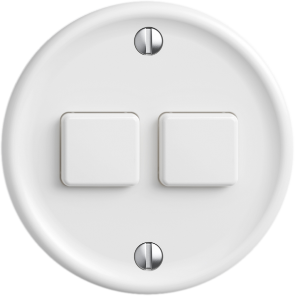 Stazione sec.interruttore STANDARDdue Wiser SNAPFIX® 2 canali 2 tasti bi 