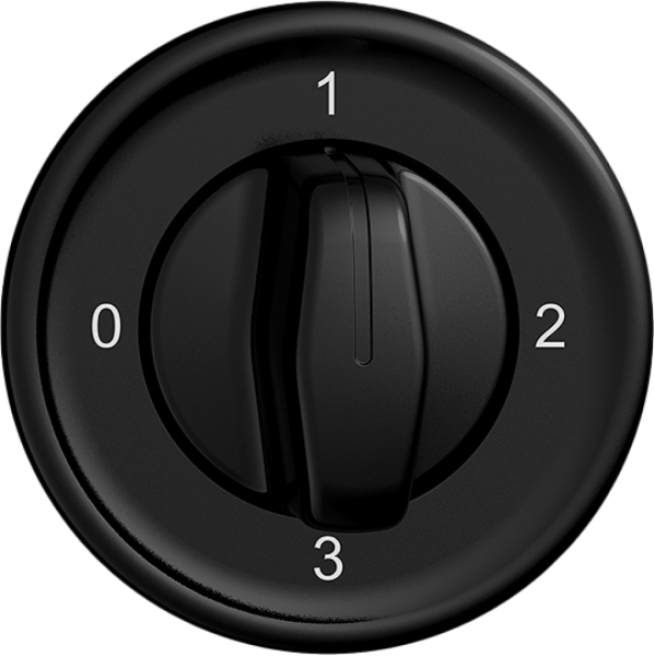 Interrupteur rot.ENC STANDARDdue 5/2L noir, a.manette 