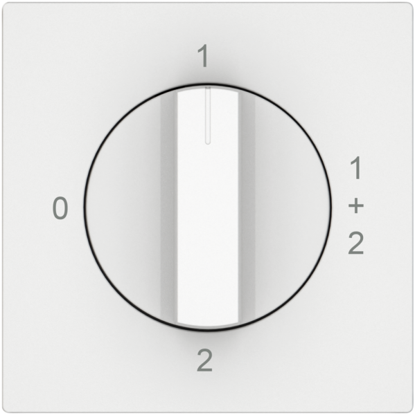 Drehschalter EDIZIO.liv SNAPFIX® Drehgriff Serieschalter 1/1L ws 