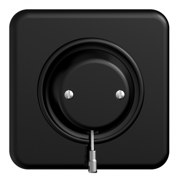 Kit frontal ENC STANDARDdue noir pour interr.& contact à tirage 