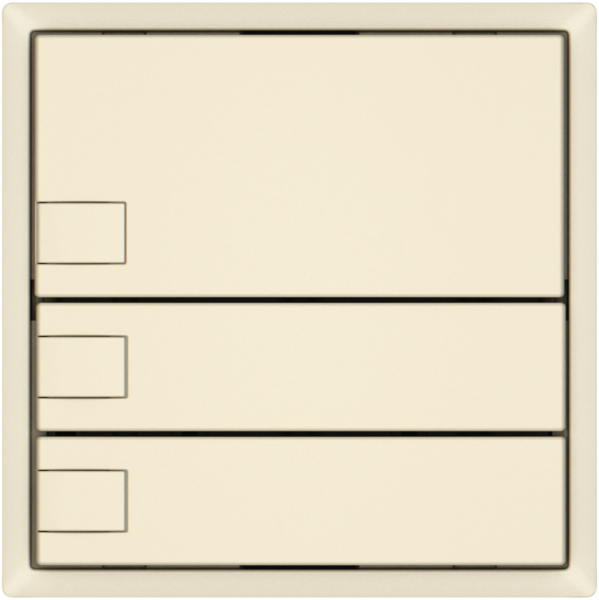 Pulsante KNX RGB EDIZIO.liv SNAPFIX® sensore temp.s.LED 3× com.1T cr 