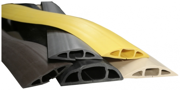 Seuil en caoutchouc 76×17mm 1.5m beige 