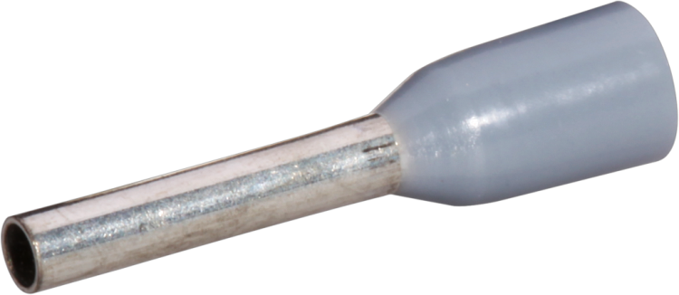 Aderendhülse Ferratec DIN isoliert 0.75mm²/8mm grau 