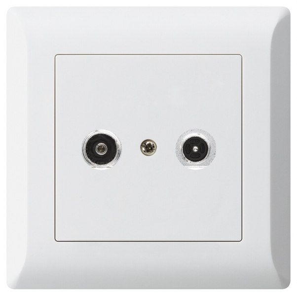 Prise antenne ENC kallysto.line R/TV 19dB 2GHz blanc 