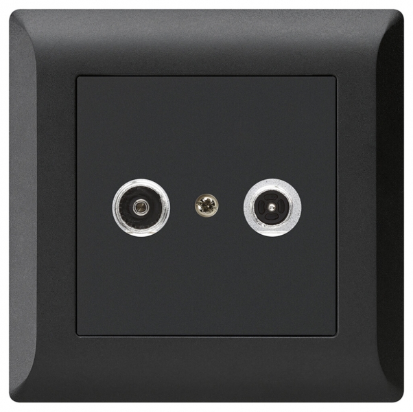 Prise antenne ENC kallysto.line R/TV 19dB 2GHz noir 