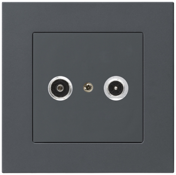 Prise antenne ENC kallysto.pro R/TV 19dB 2GHz anthracite 