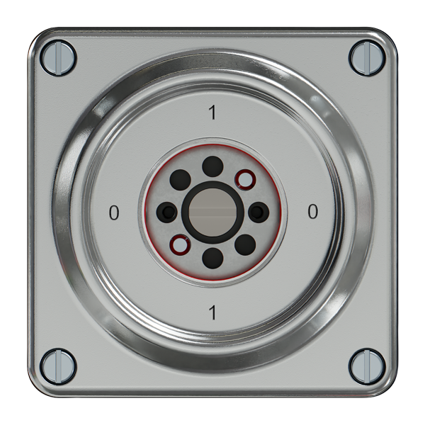 Interruttore a chiave ELEMENT SNAPFIX® 2×1P 16A 400V 0-1-0-1 all 
