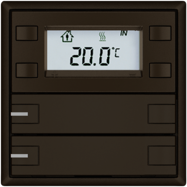 Poussoir RTH EDIZIO.liv SNAPFIX® a.RGB-LED 2×touches comm.2T br 