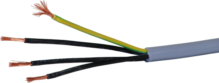 Cavo di comando LiYY 4×2.5mm² numerato grigio Una lunghezza