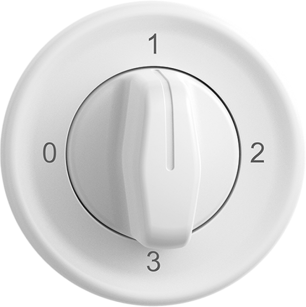 Interruttore rot.INC STANDARDdue 5/2L bianco, con impugnatura girevol 