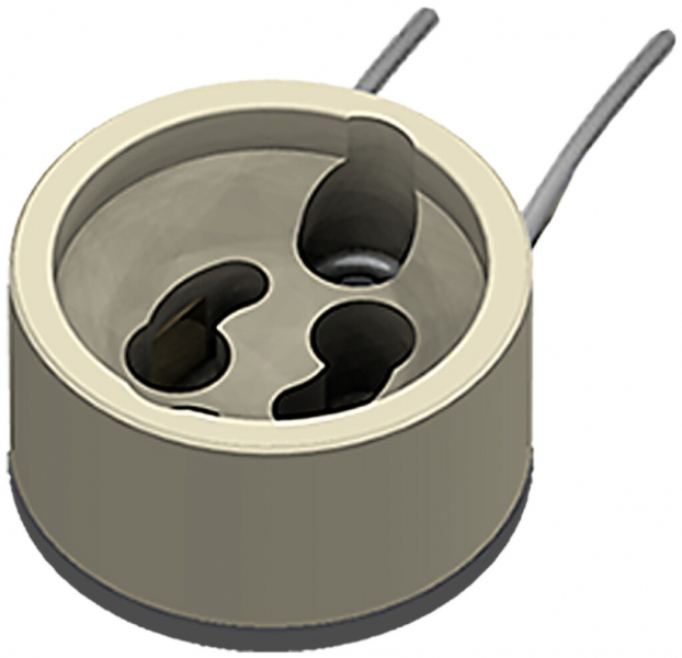 Douille céramique GU10 Ø28×15.5mm pour lampe halogène 