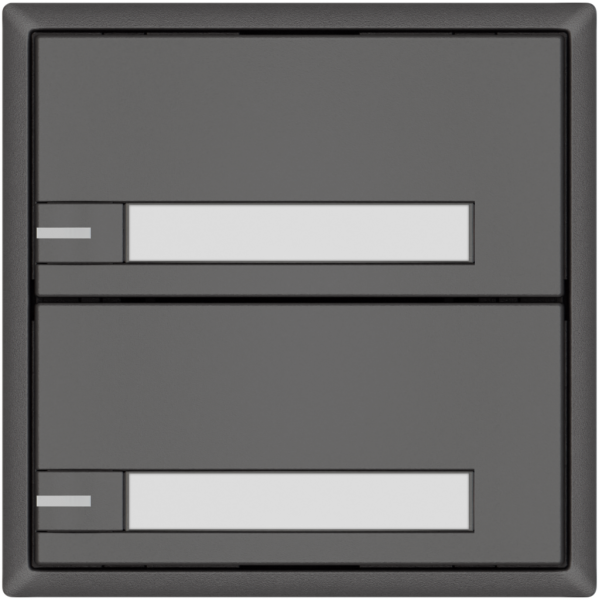 Poussoir KNX RGB EDIZIO.liv SNAPFIX® capteur temp.RGB-LED étiqu.2×com.1T grf 