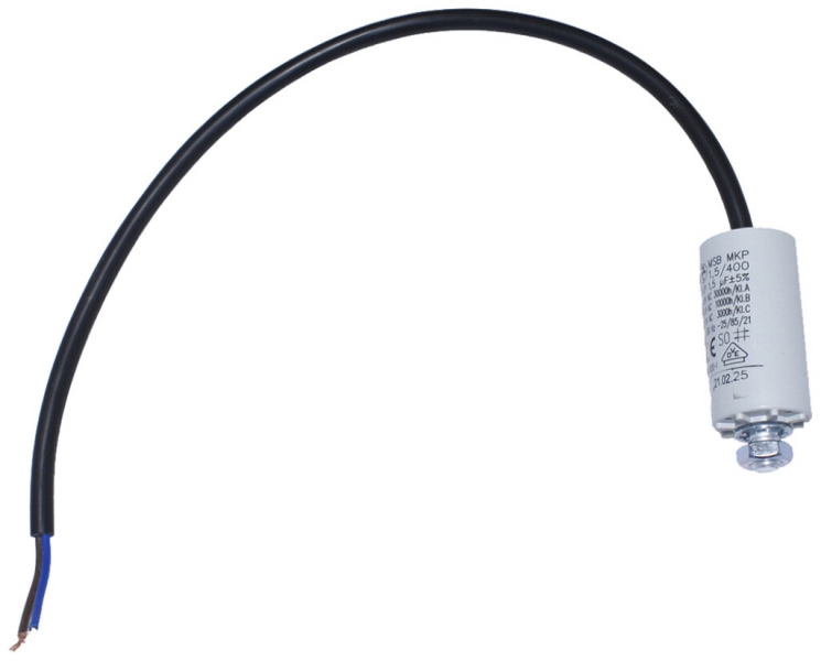 Kondensator HYDRA MSB MKP 2 /400 2µF 500V für Motor Ø25×48mm 