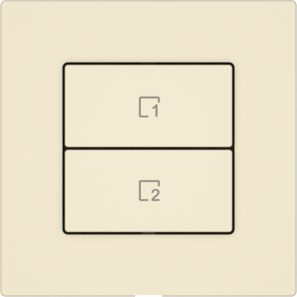 Szenentaster EDIZIO.liv Wiser SNAPFIX® 2 Szenen 2 Tasten WLAN cr 