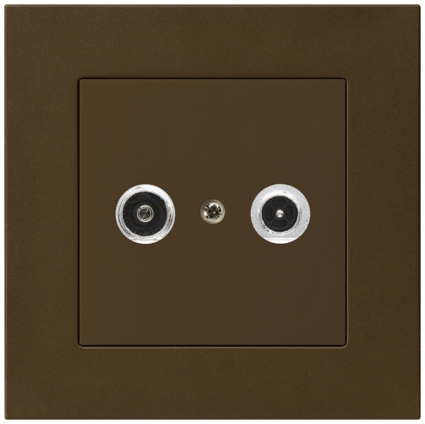 Prise antenne ENC kallysto.pro R/TV 19dB 2GHz brun 