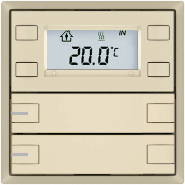 Poussoir RTH EDIZIO.liv SNAPFIX® a.RGB-LED 2×touches comm.2T cr 