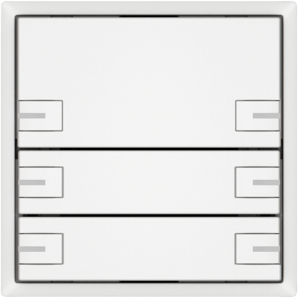 Pulsante KNX RGB EDIZIO.liv SNAPFIX® sensore temp.RGB-LED 3× com.2T bi 