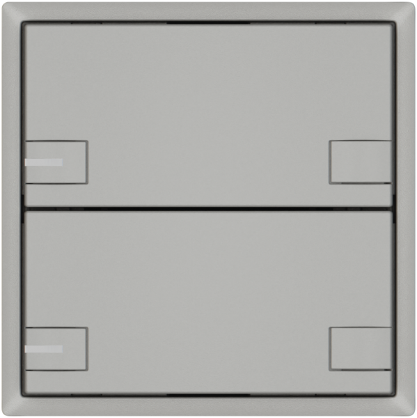 Poussoir KNX RGB EDIZIO.liv SNAPFIX® capteur temp.RGB-LED 2× comm.2T grc 