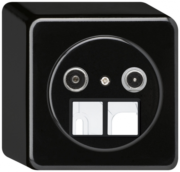 Presa multimedia AP basico TV-R 14dB 2GHz nero 