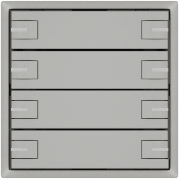 Pulsante KNX RGB EDIZIO.liv SNAPFIX® sensore temp.RGB-LED 4× com.2T grc 