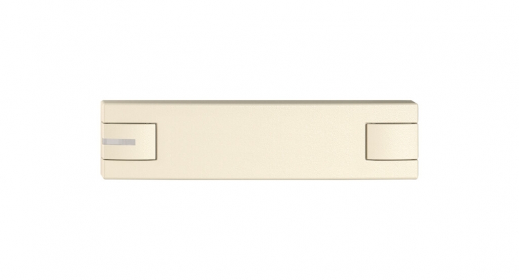 Poussoir 1/4 EDIZIO.liv SNAPFIX® p.KNX&UNI a.LED comm.à 2 touches cr 