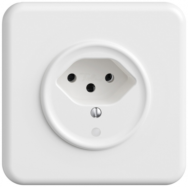 UP-Steckdose STANDARDdue SNAPFIX® 1×T13 mit LED ws 