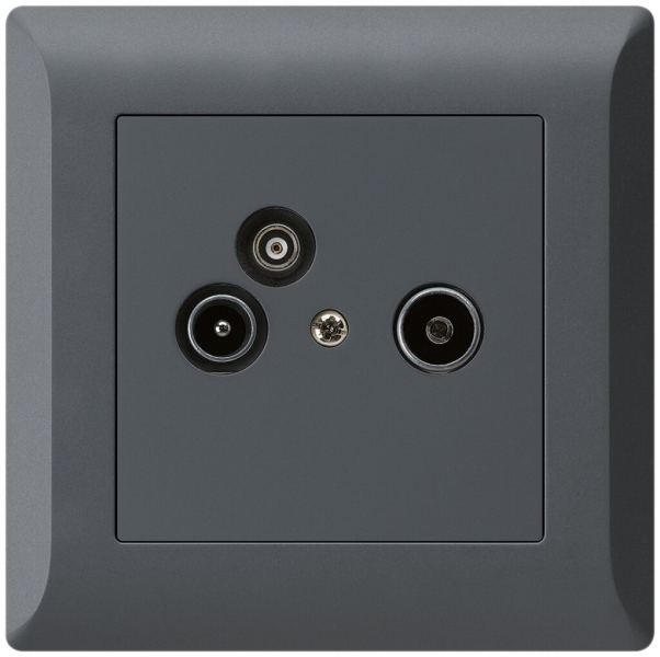 Prise pour antenne ENC R/TV/données kallysto.line 2GHz 19db anthracite 