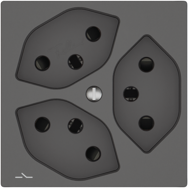 Prise EDIZIO.liv SNAPFIX® 3×T13 1×S avec shutter grf 