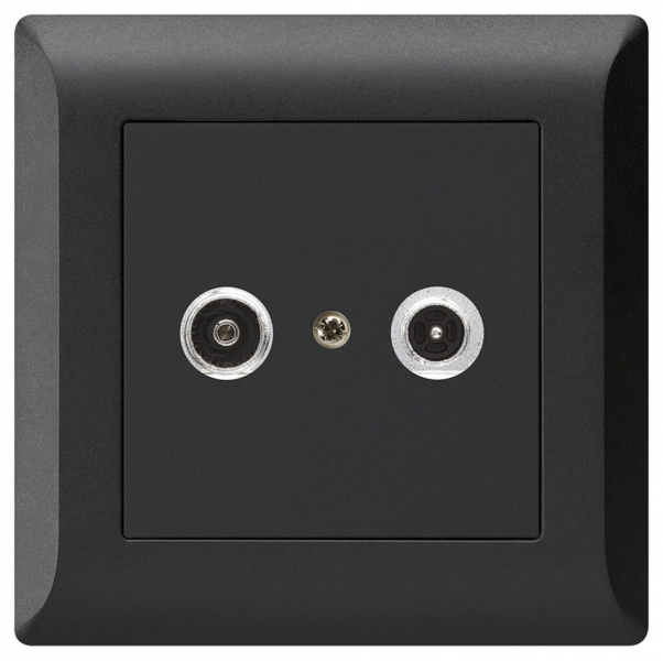 Prise antenne ENC kallysto.line R/TV 14dB 2GHz noir 