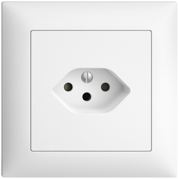 Prise ENC EDIZIOdue T13 blanc avec shutter 