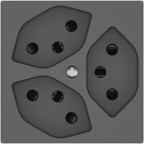 Presa EDIZIO.liv SNAPFIX® 3×T13 con shutter grs 