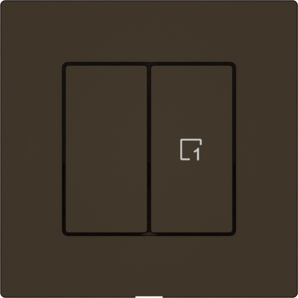 Stazione sec.interr.EDIZIO.liv Wiser SNAPFIX® 1 canale 1 scena 2 tasti ma 