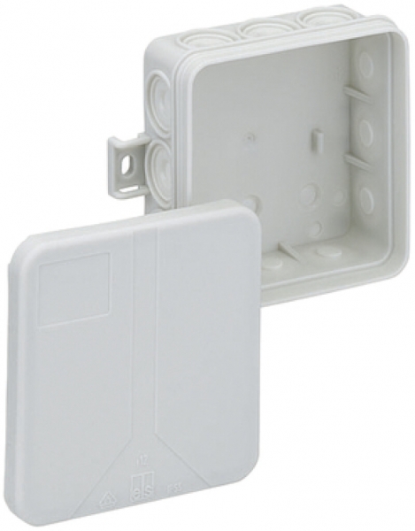 Boîte de dérivation AP Günther Spelsberg i 12-L 85×85×37mm IP55 gris clair 