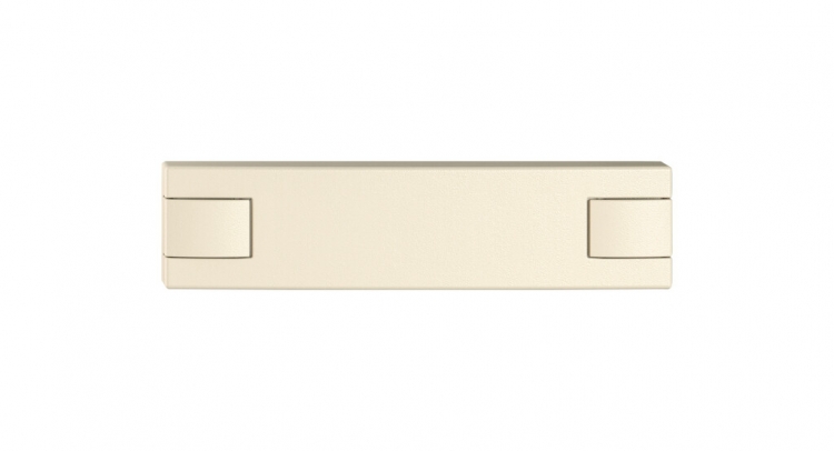 Poussoir 1/4 EDIZIO.liv SNAPFIX® p.KNX&UNI s.LED comm.à 2 touches cr 