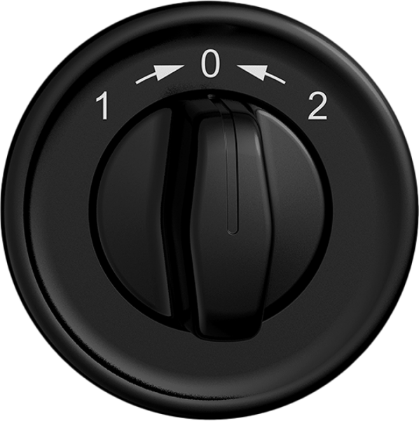 Contact pivotant ENC 1->0<-2 STANDARDdue noir, avec manette 