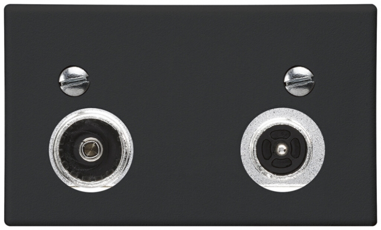 Presa d'antenna FLF Hager R-TV 14dB 2GHz nero 