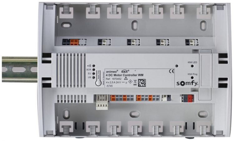 Actionneur de jalousie AP Somfy animeo KNX 4 DC MotorController WM 24V 