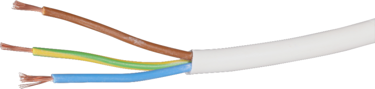 Câble Tdlr 3×0.75mm² LNPE blanc Eca 