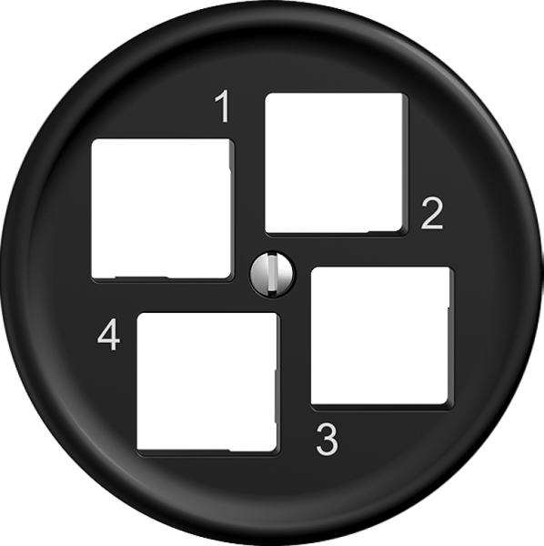 Kit di montaggio STANDARDdue EASYNET S-One SNAPFIX® destra per 4×RJ45 ne 