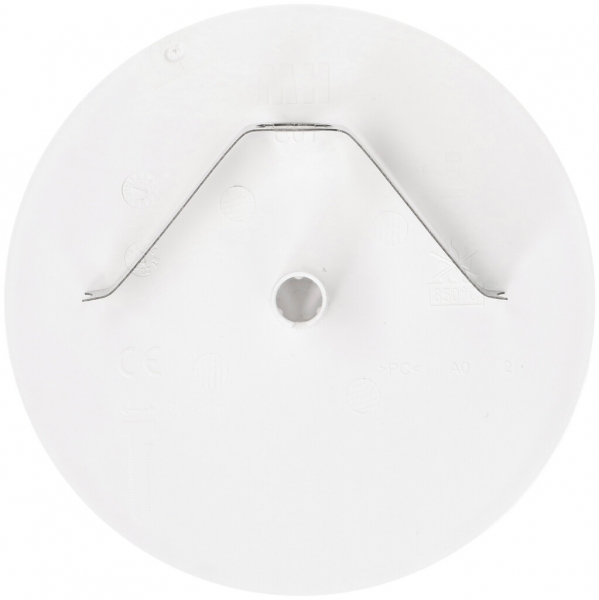 Rosace de plafond MH clips à ressort enfichable Ø98×3mm blanc 