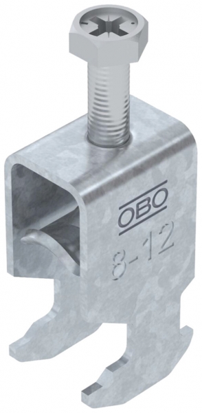 Brida rapida BET 2056 piede a H metallo 8…12mm 1×cavo acciaio Zn-cal-im 