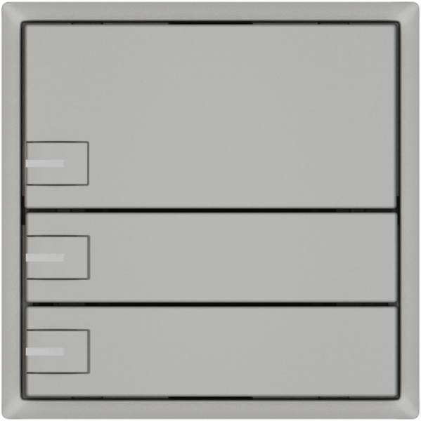 Poussoir KNX RGB EDIZIO.liv SNAPFIX® capteur temp.RGB-LED 3× comm.1T grc 