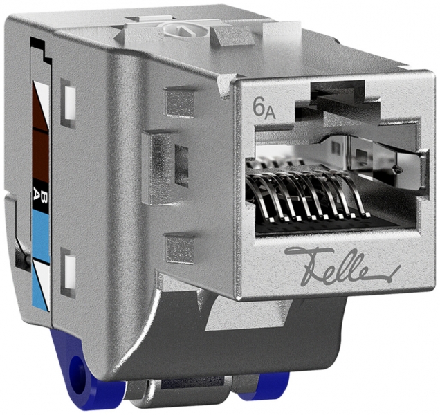 Modulo di raccordo Feller EASYNET S-One RJ45 cat.6A schermato 
