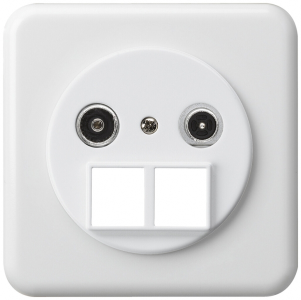 Prise multimédia ENC basico TV-R montage C 23dB 2GHz blanc 