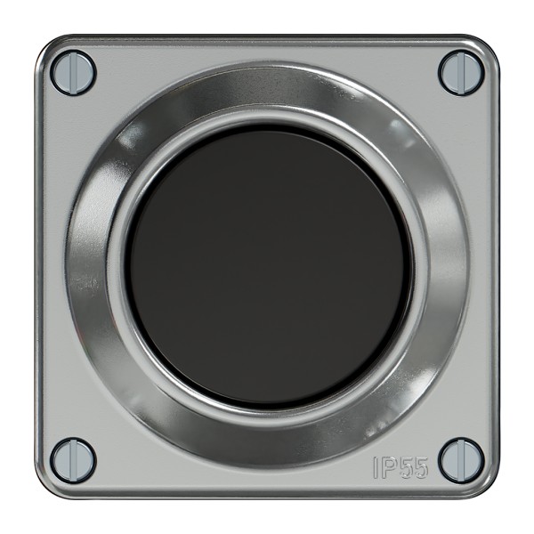 Interrupteur à poussoir ELEMENT SNAPFIX® sch6/1L 16A 250V alu 