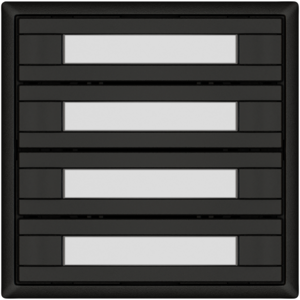 Pulsante KNX RGB EDIZIO.liv SNAPFIX® sensore temp.s.LED targ.8× com.1T ne 