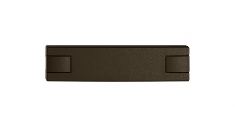 Poussoir 1/4 EDIZIO.liv SNAPFIX® p.KNX&UNI s.LED comm.à 2 touches br 