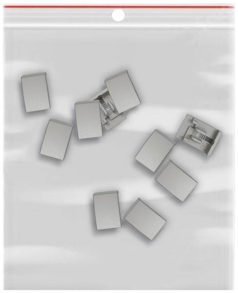 Module latéral EDIZIO.liv SNAPFIX® p.KNX UNI&zeptrion 10 pièces sans LED grc 